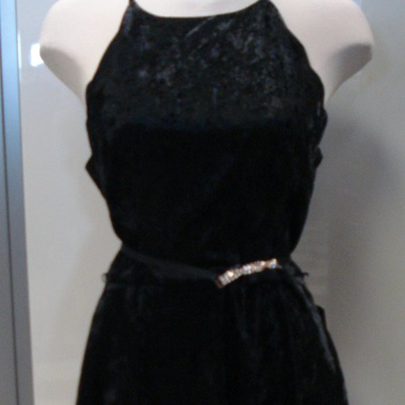 BCX Black Velour Dress NWT. - Picture 3 of 6